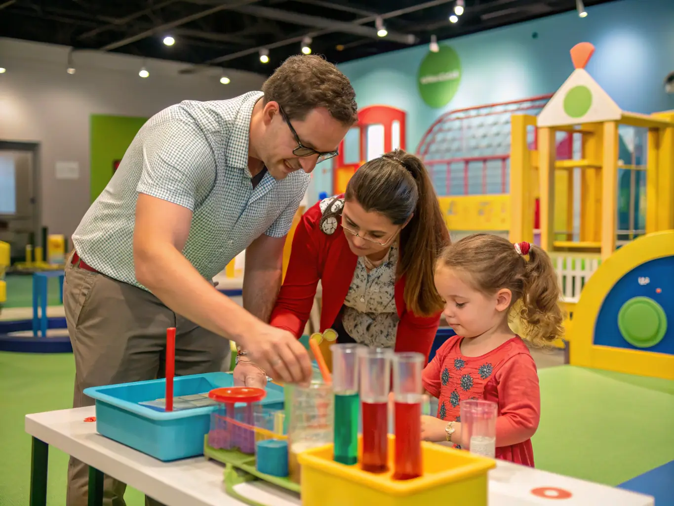 Children and adults participating in hands-on workshops, exploring period costumes, and engaging with historical artifacts under expert guidance. The scene is vibrant and interactive, with participants of all ages actively involved in the learning process.